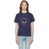 KENZO KENZO NAVY BLEACHED EYE T-SHIRT