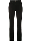 Frame Womens Onyx Indigo Le Crop Mini Boot Flared-leg Mid-rise Jeans In Black