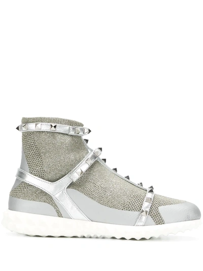 Valentino Garavani Rockstud Metallic Sneakers