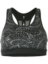 THE UPSIDE PRINTED SPORTS BRA,UPL182012717482