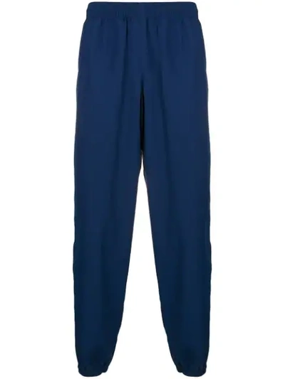 Balenciaga Logo-print Technical Track Trousers In Blue