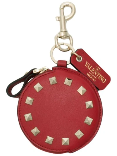 Valentino Garavani Rockstud Coin Purse In Red