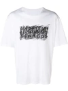 Maison Margiela Scribble Logo Cotton Jersey T-shirt In White