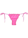 Amir Slama Ruffle Trim Bikini Bottom In Pink