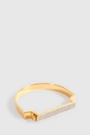 Monica Vinader Engravable Signature Bangle In *gold