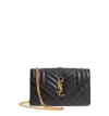 SAINT LAURENT SMALL CASSANDRE LEATHER SHOULDER BAG,526286BOW91