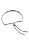 Monica Vinader Fiji Diamond Friendship Bracelet In Silver