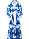 YULIYA MAGDYCH BELTED EMBROIDERED DRESS,POPPIESDWB12956075