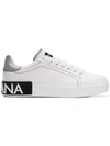 Dolce & Gabbana Leather Classic Low Top Sneakers Women's Shoes In White