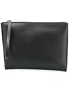 MARNI BROWN AND BLACK LEATHER CLUTCH WITH HANDLE,PHMO0001U0LV589Z1U12968185