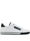 Dolce & Gabbana Roma Sneakers In Nappa Calfskin In White/black