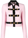 VERSACE CONTRAST TRIM JACKET,A80320A22602912991614