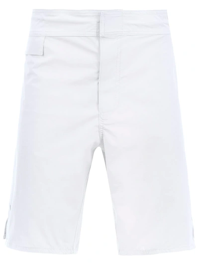 Amir Slama Mid Rise Swim Shorts In White