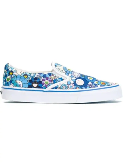 Vans Vault By  X Takashi Murakami Floral Slip-on Trainers In Blue