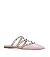 VALENTINO GARAVANI PATENT ROCKSTUD SLIPPERS,14851301