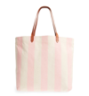 MADEWELL STRIPE CANVAS TOTE - PINK,J0761