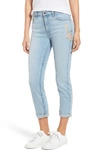 JEN7 BY 7 FOR ALL MANKIND EMBROIDERED SLIM BOYFRIEND JEANS,GS0457912E