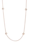 ROBERTO COIN 5-STATION DIAMOND NECKLACE,001316AXCHD0