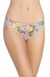 HANKY PANKY PRINT ORIGINAL RISE THONG,5T1182