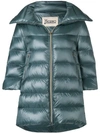 Herno Padded Zipped Coat - Green In Green