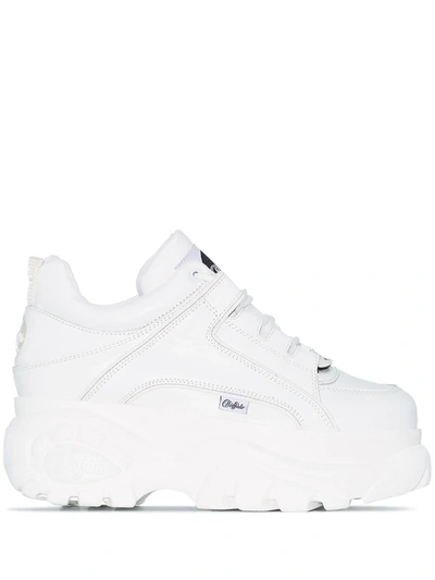 Buffalo Corin Platform Sole Sneakers In White