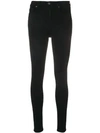 Grlfrnd Petite Kendall Super Stretch High-rise Skinny Jean In Black
