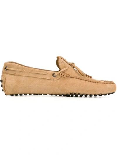 Tod's Gommino Driving Loafers In Cnatural