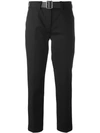 MONCLER BELTED TAILORED TROUSERS,15060005712911977602