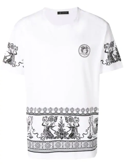 Versace Printed Medusa T-shirt In White