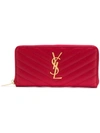 SAINT LAURENT MONOGRAM ZIP-AROUND WALLET,358094BOW0112999434