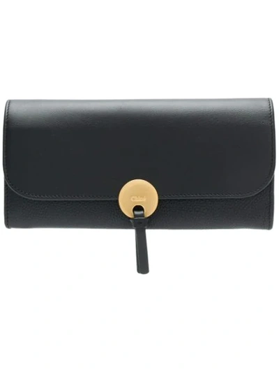 Chloé Black Long Indy Wallet