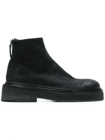 Marsèll Chunky Platform Sole Ankle Boots In Black