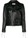 SAINT LAURENT cropped biker jacket,523110YC2QO12999469