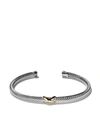 David Yurman 18kt Yellow Gold X Silver Cuff Bracelet In S8