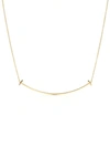 TIFFANY & CO 18KT YELLOW GOLD TIFFANY T SMILE PENDANT NECKLACE,3363717912919249