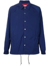321 Coach Drawstring Buttoned Jacket In Blue