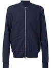 321 Patch Pockets Bomber Jacket In Blue