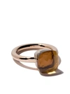 POMELLATO 18KT ROSE & WHITE GOLD MEDIUM NUDO CITRINE QUARTZ RING,AA110O6OV12927835