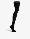 WOLFORD WOLFORD WOMEN'S BLACK FATAL 50 SEAMLESS TIGHTS,43277957