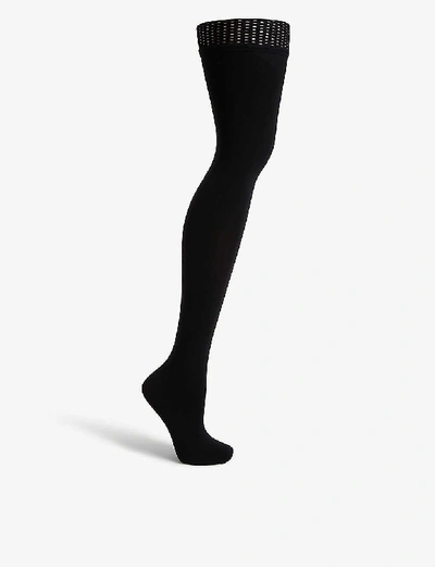 Wolford 黑色 Fatal 80 Seamless Stay-up 长筒袜 In Black