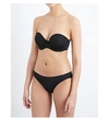 WACOAL WACOAL WOMEN'S BLACK RED CARPET JERSEY UNDERWIRED STRAPLESS BRA,93504294