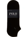 POLO RALPH LAUREN POLO RALPH LAUREN MEN'S BLACK PACK OF THREE TRAINER SOCKS,22318695