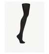 Falke Seidenglatt Woven Tights In Anth: Anthracite