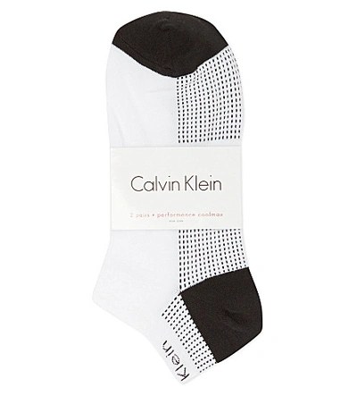 Calvin Klein Pack Of 2 Ankle Socks In Nero