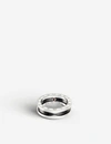 BVLGARI BVLGARI WOMENS SILVER (SILVER) SAVE THE CHILDREN ONE-BAND STERLING SILVER AND BLACK-CERAMIC RING,50658671