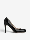 Lk Bennett Womens Bla-black Stila Patent-leather Courts 2 In Bla-black
