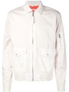 321 Zipped Flight Jacket In White