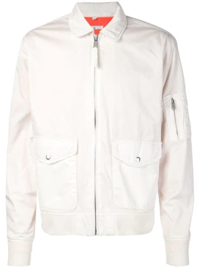 321 Zipped Flight Jacket In White