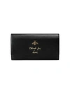 Gucci Animalier Continental Wallet In Black