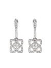 DE BEERS 18KT WHITE GOLD ENCHANTED LOTUS DIAMOND SLEEPER EARRINGS,J2FK03Z00W12914554